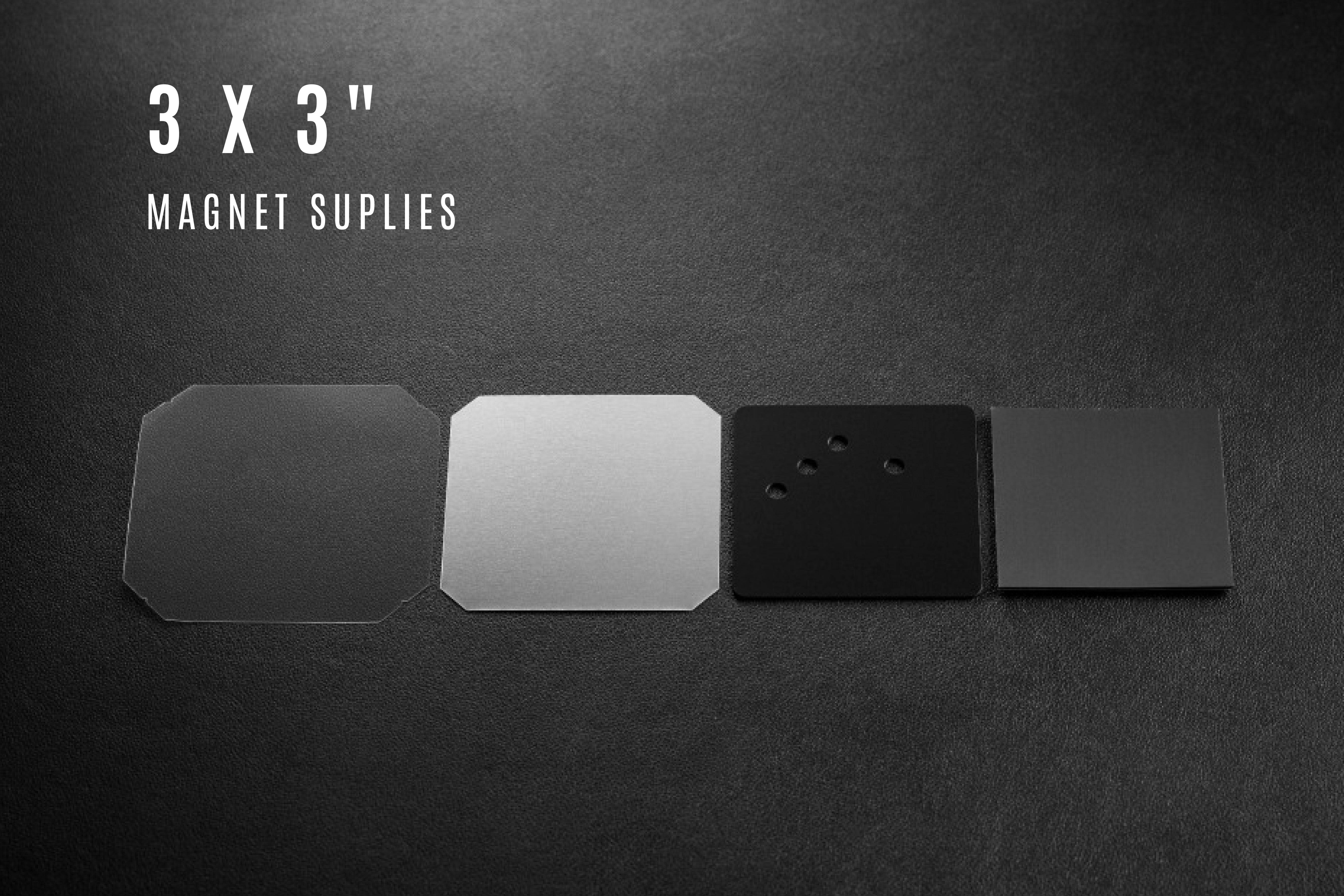 3 x 3" Magnet Square Supplies for 1000 buttons