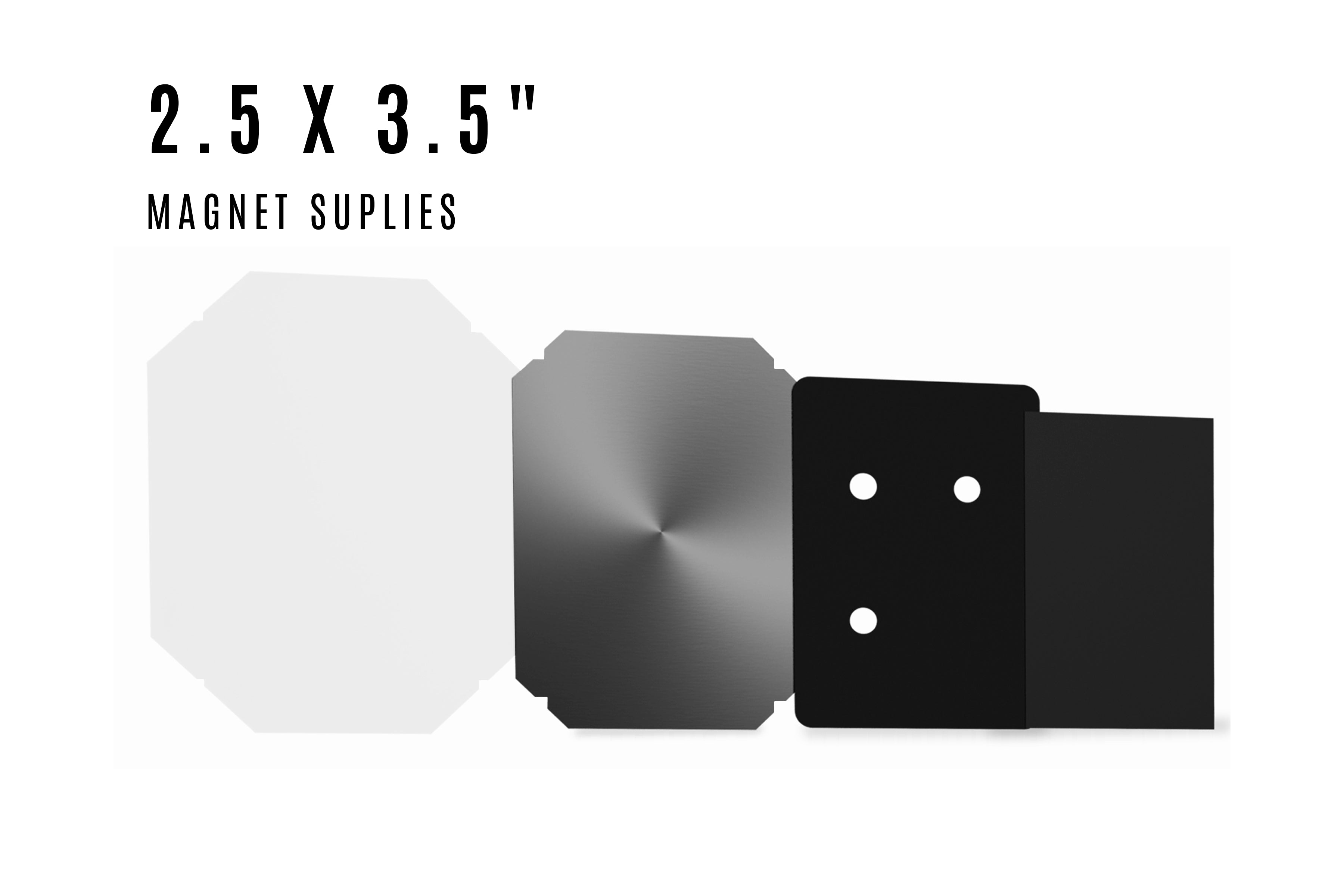 2.5 x 3.5" Magnet Rectangle Supplies for 1000 buttons