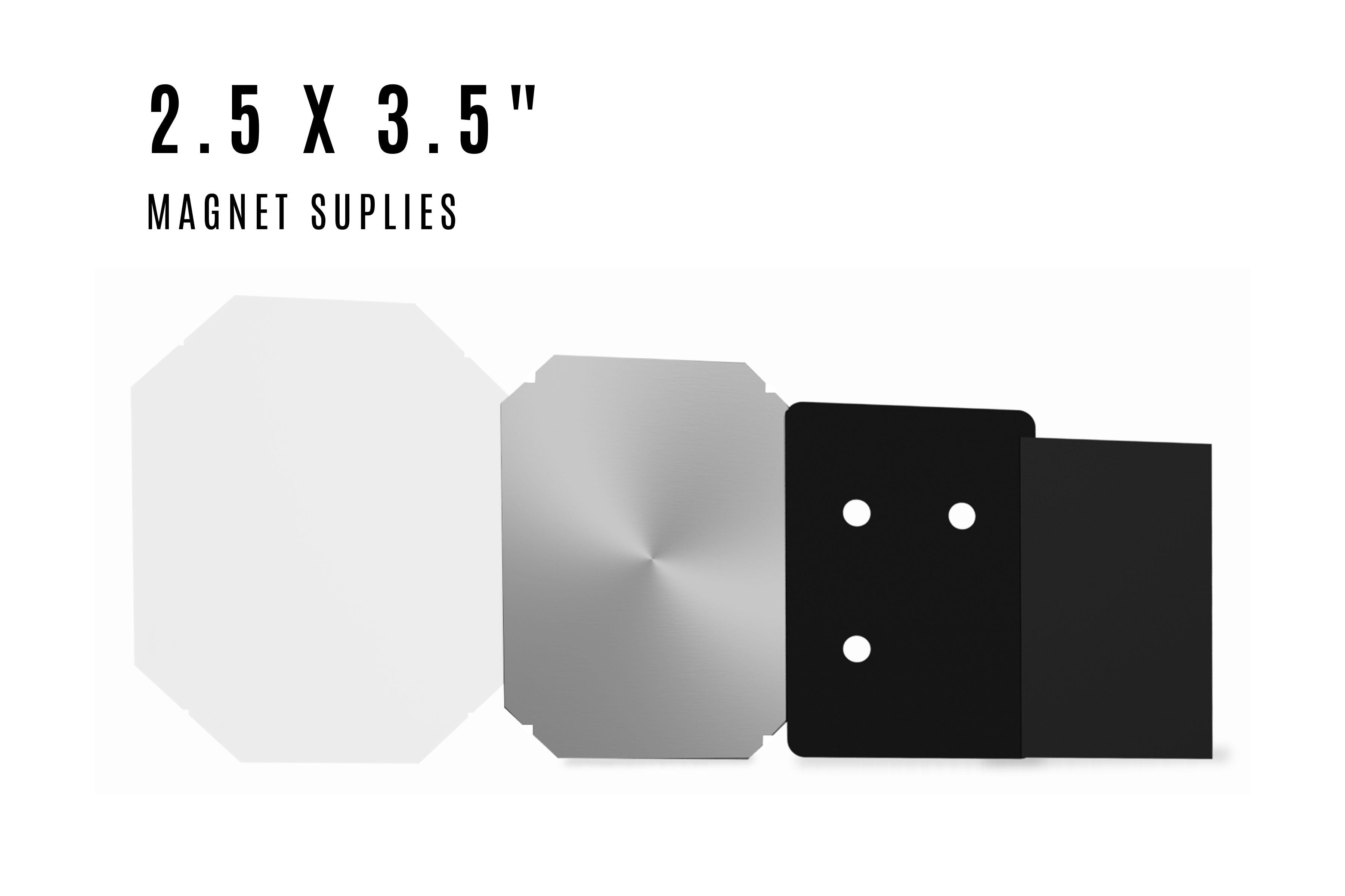 2.5 x 3.5" Magnet Rectangle Supplies for 1000 buttons